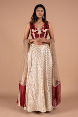 Champagne Gold Lehenga Set795 video